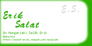 erik salat business card